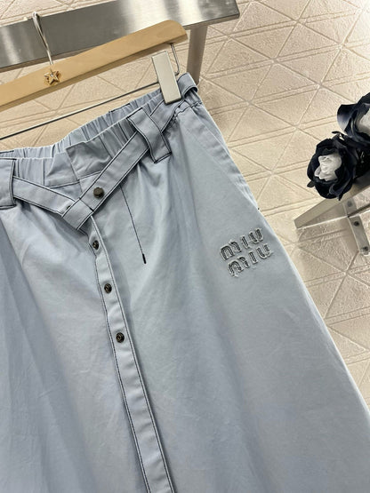 MI*MI* 2025SS New Arrival Belt Straight Jeans