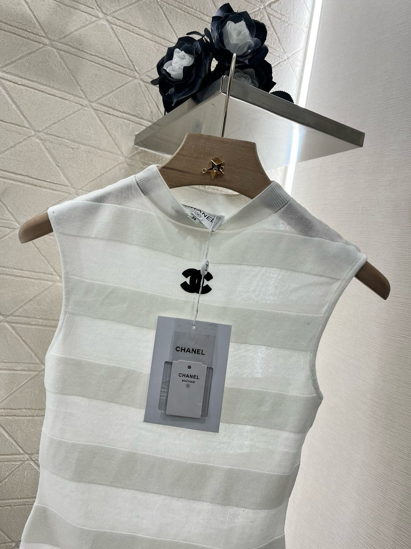 C* New Stand Collar Splicing Knitted Vest