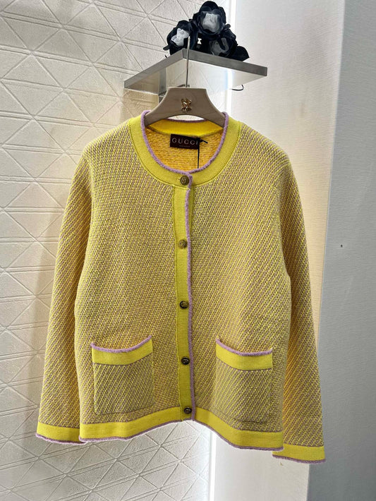 New Arrival Knit Cardigan with Binding Edge
