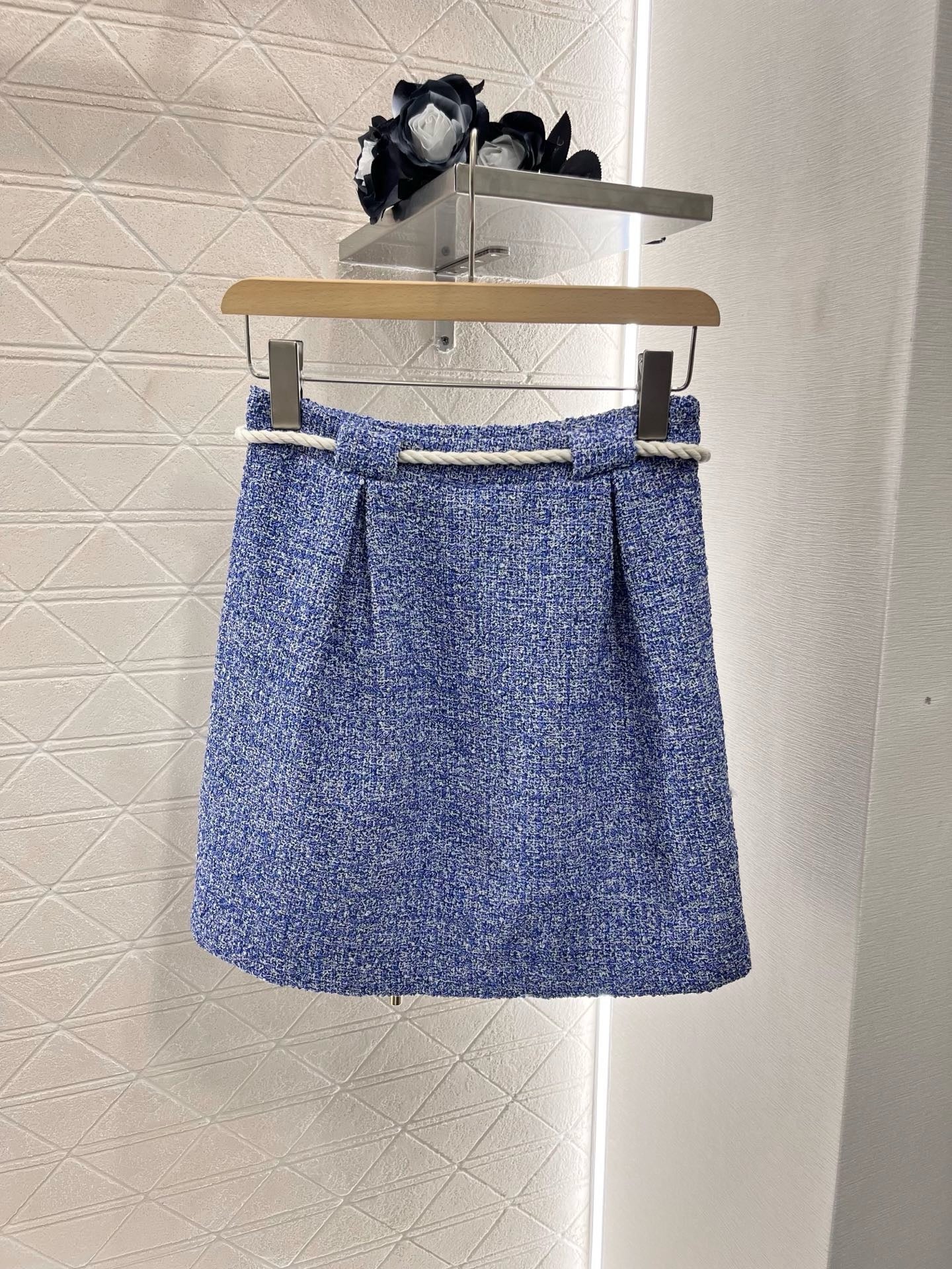 L* New Arrival Waistline Slub Skirt