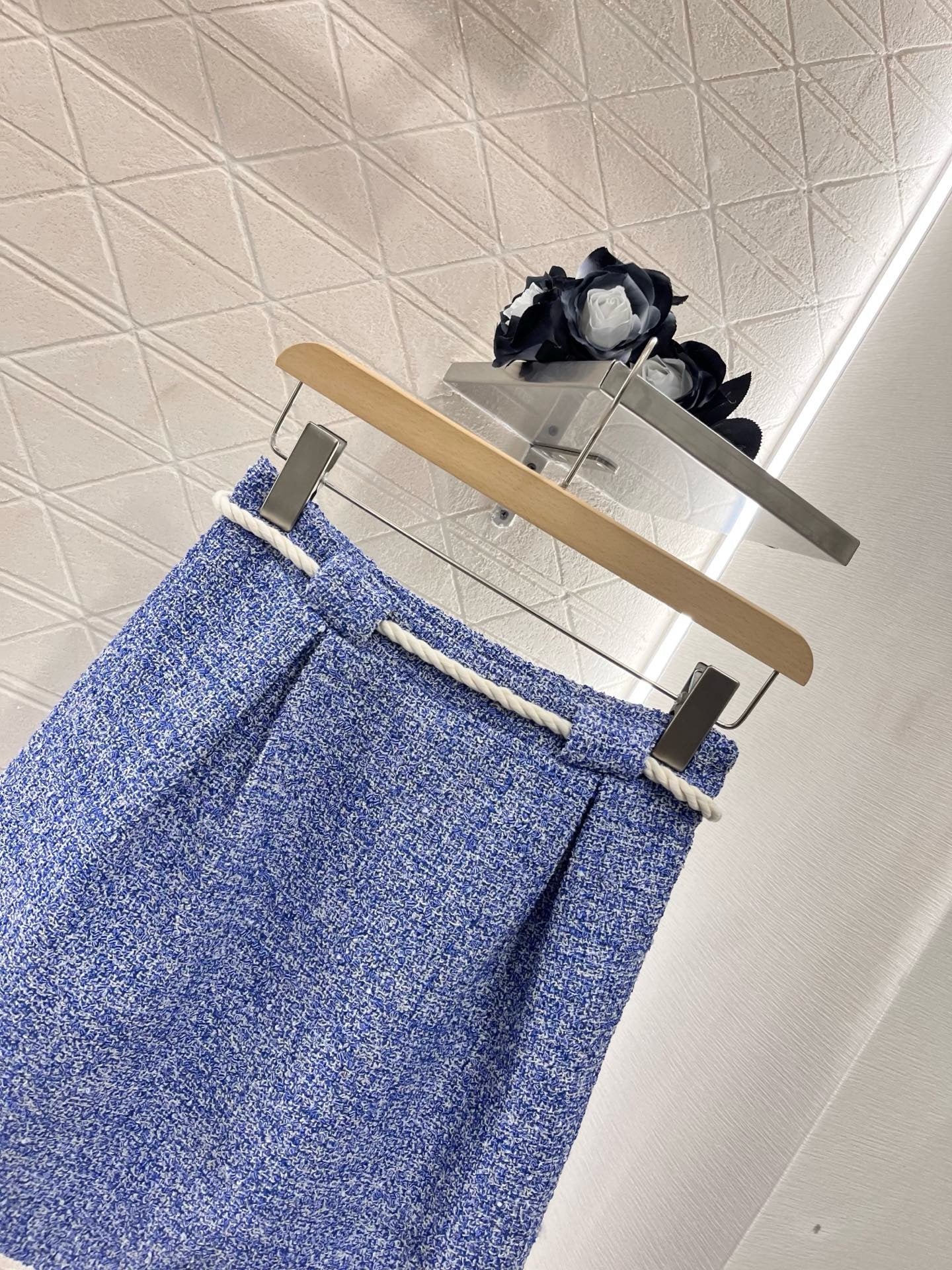 L* New Arrival Waistline Slub Skirt