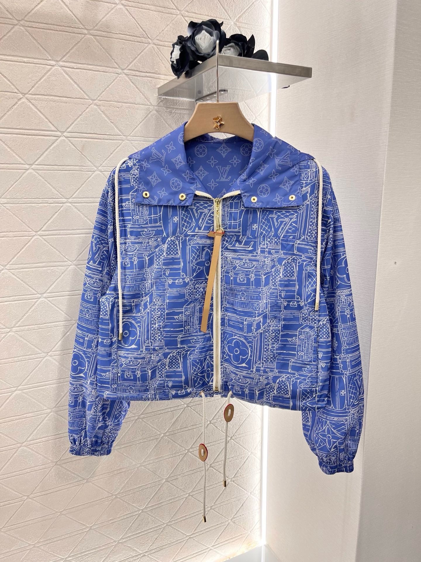L*2025SS New Hooded Printed Jacket