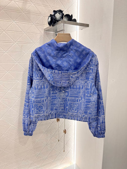 L*2025SS New Hooded Printed Jacket