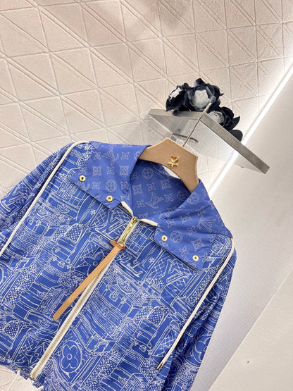 L*2025SS New Hooded Printed Jacket