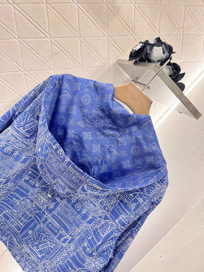 L*2025SS New Hooded Printed Jacket