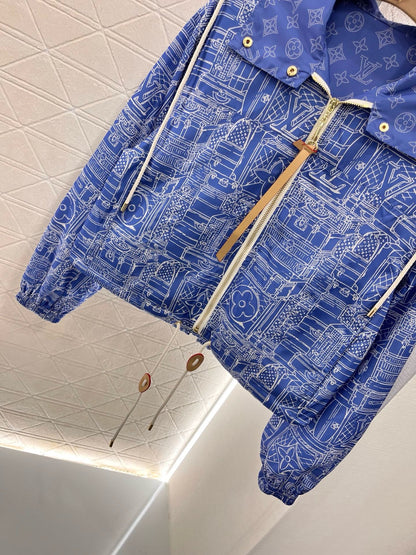 L*2025SS New Hooded Printed Jacket