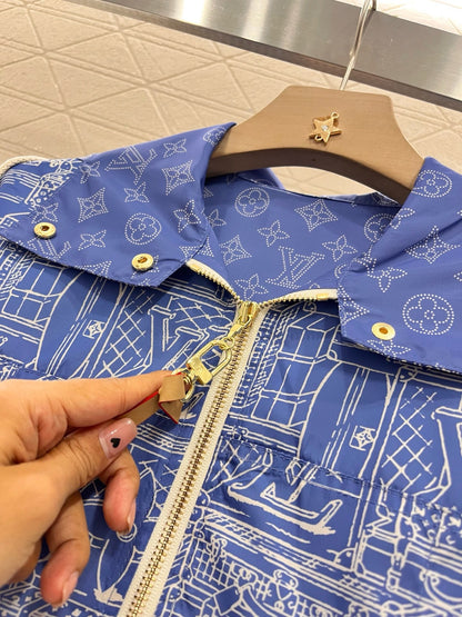 L*2025SS New Hooded Printed Jacket