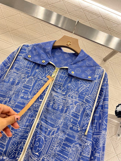 L*2025SS New Hooded Printed Jacket