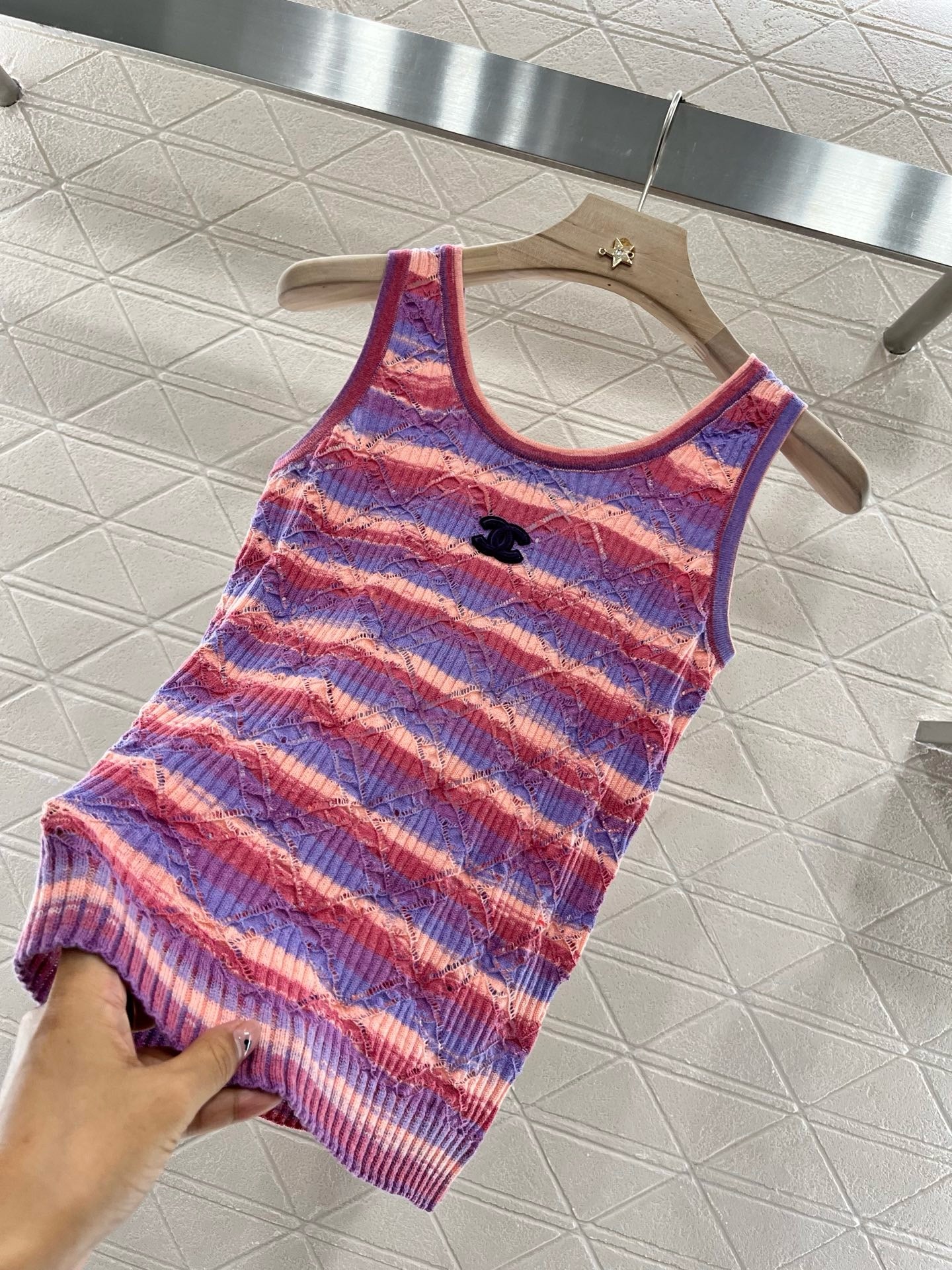 C* New Striped Vest