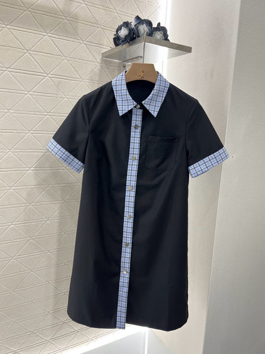 MI*MI*New Arrivals Striped Splicing Dress
