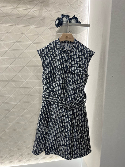 D*New Arrival Jacquard Sleeveless Dress
