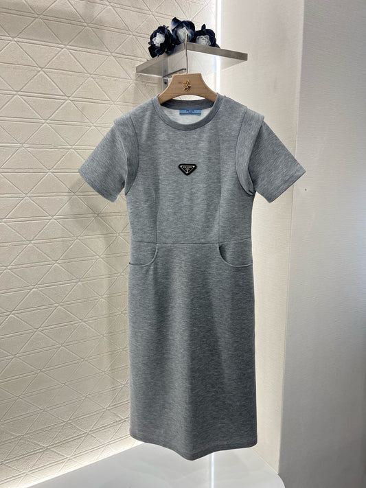 New Arrivals Short Sleeve Dress with Waist