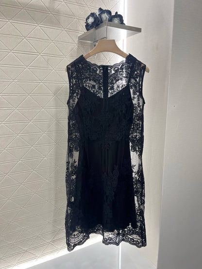 New Arrival Lace Three-Layer Dress
