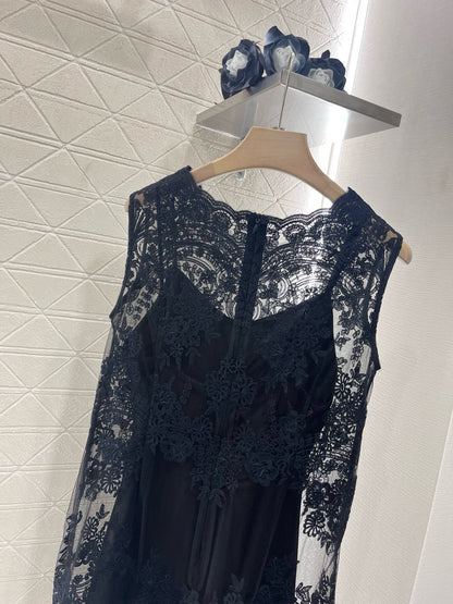 New Arrival Lace Three-Layer Dress
