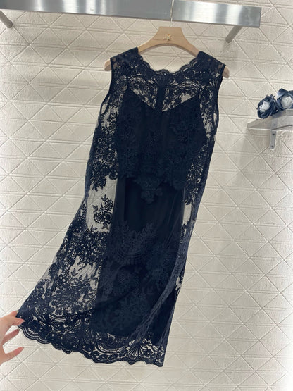 New Arrival Lace Three-Layer Dress