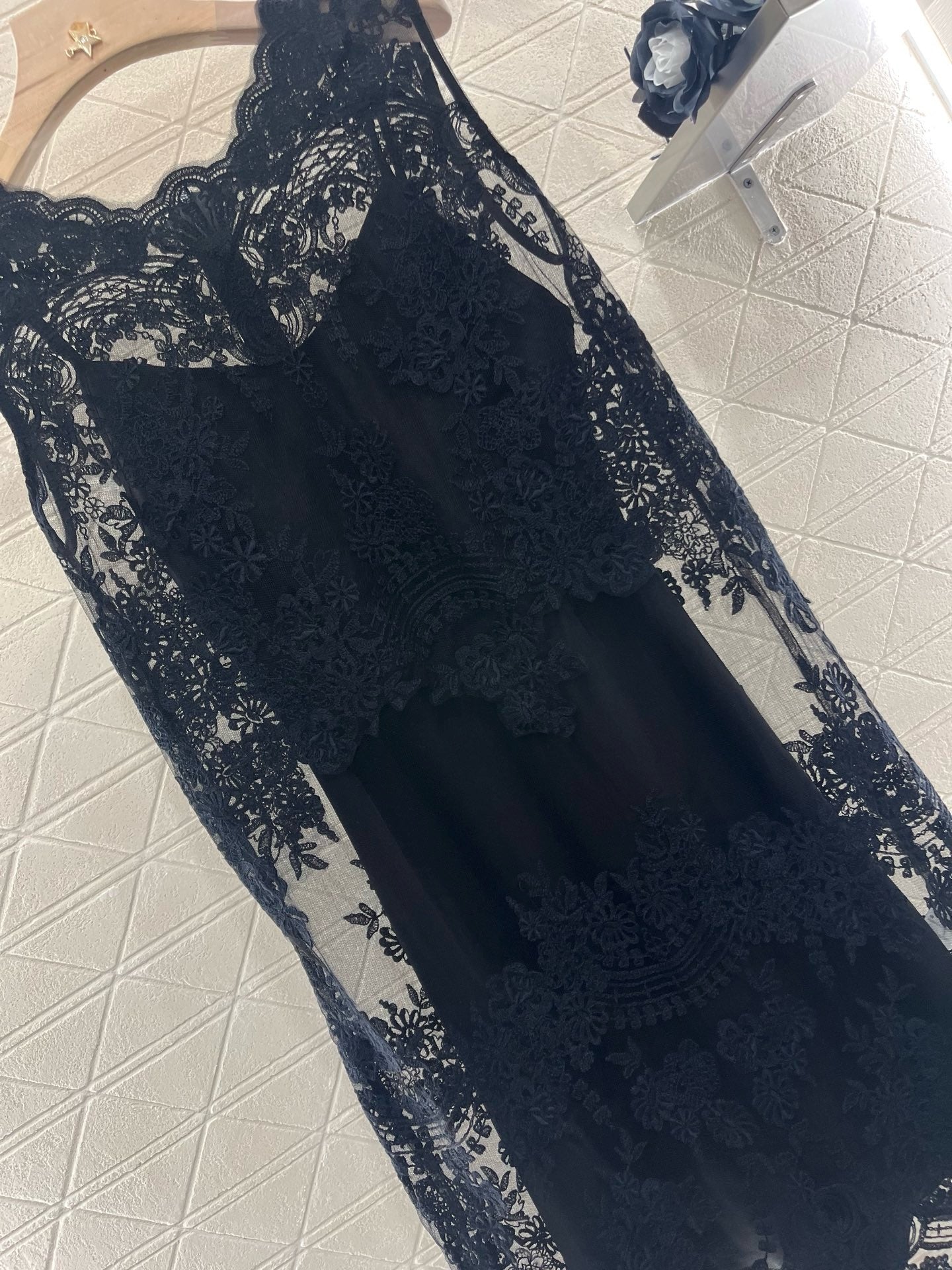 New Arrival Lace Three-Layer Dress
