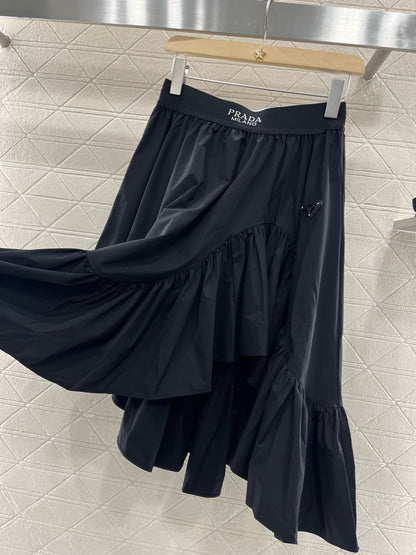 New Arrivals Black Web Skirt