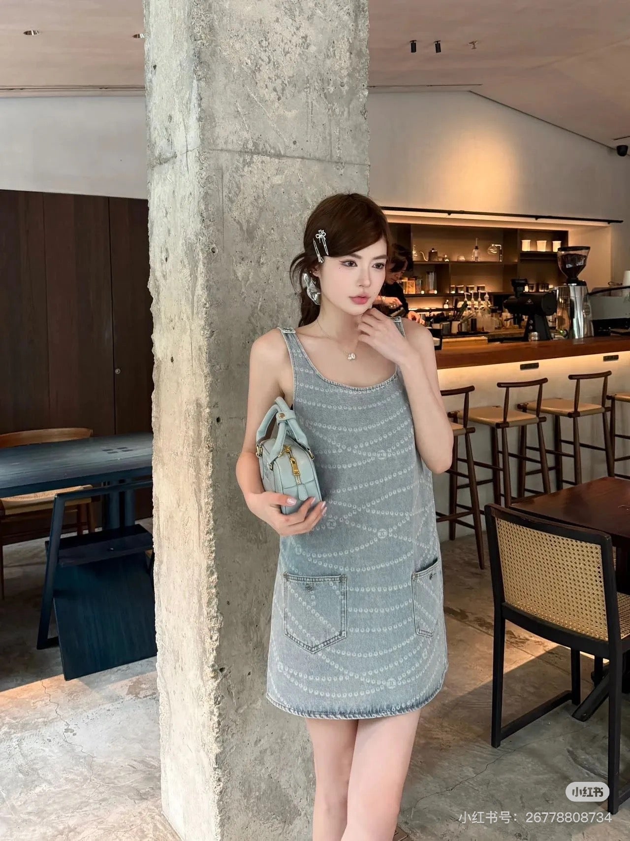 C*New Arrival 2025ss Denim Vest Dress