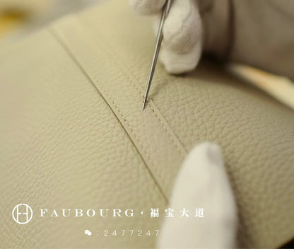 Hand-sewn vegetable basket TC leather