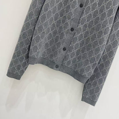 Guc NEW Rhinestone Cardigan