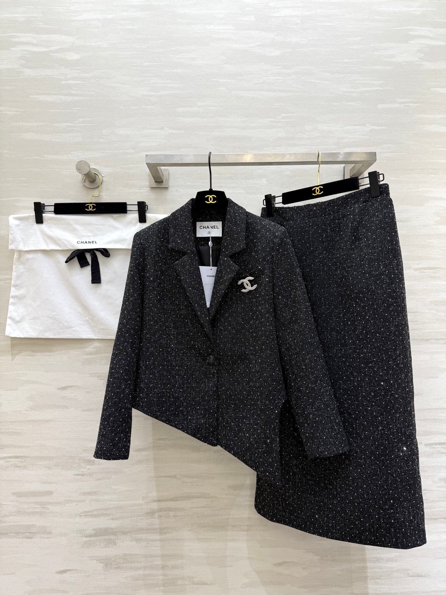Chan NEW Woven Tweed Suit