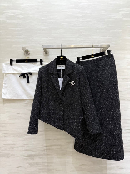 Chan NEW Woven Tweed Suit