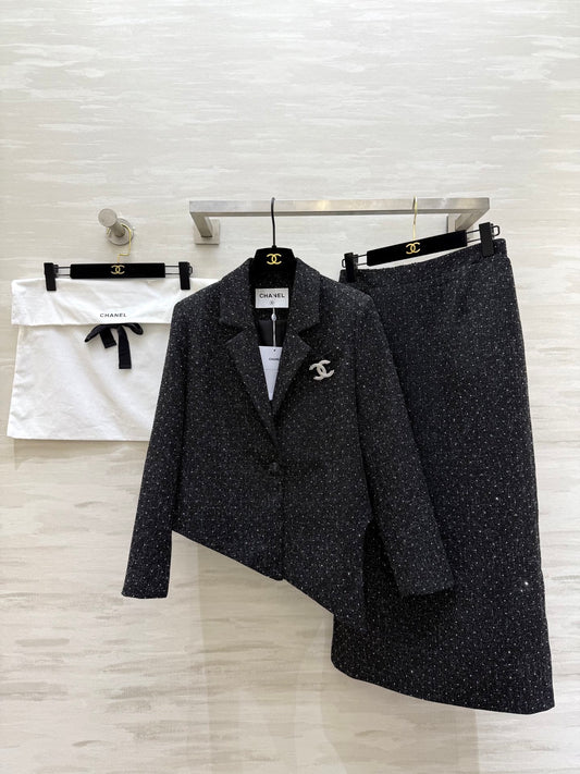 Chan NEW Woven Tweed Suit