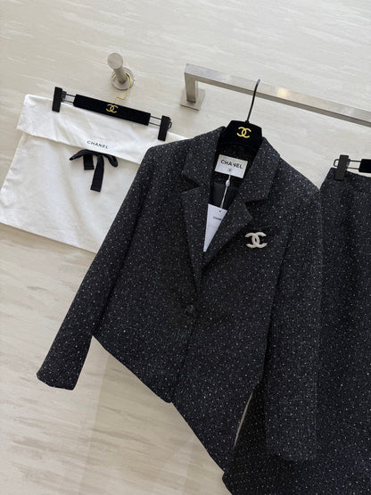 Chan NEW Woven Tweed Suit