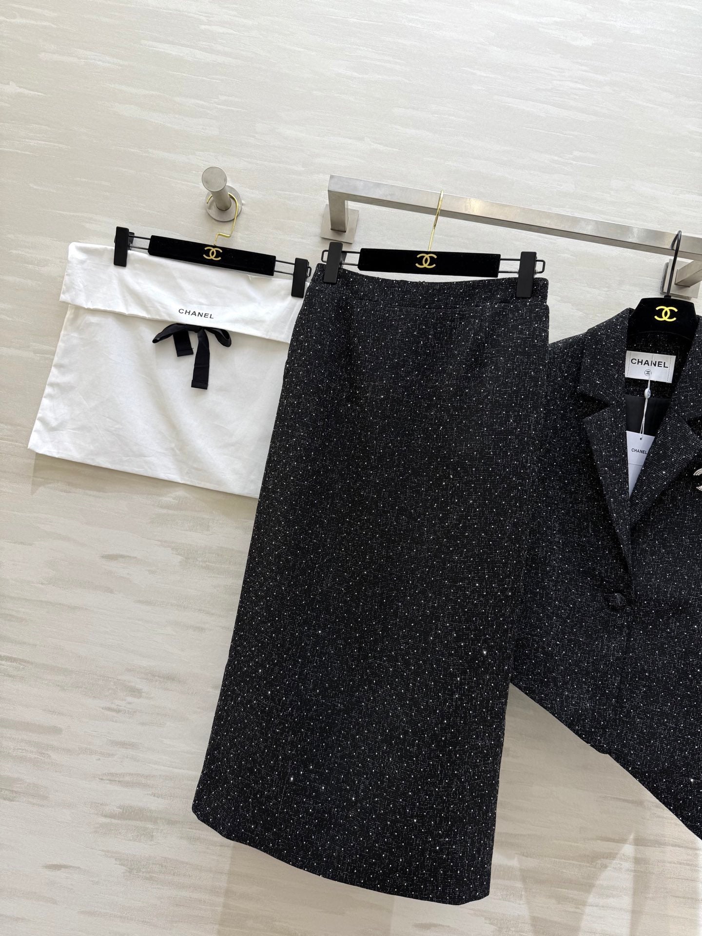 Chan NEW Woven Tweed Suit