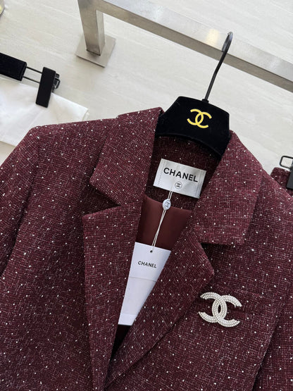 Chan NEW Woven Tweed Suit