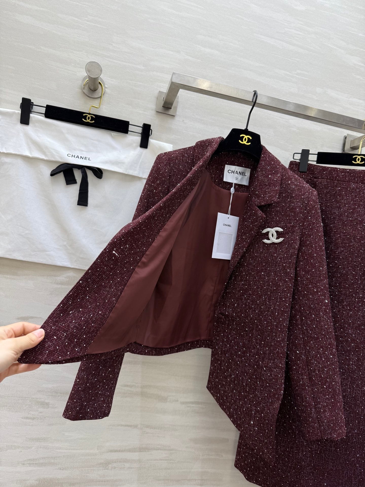 Chan NEW Woven Tweed Suit