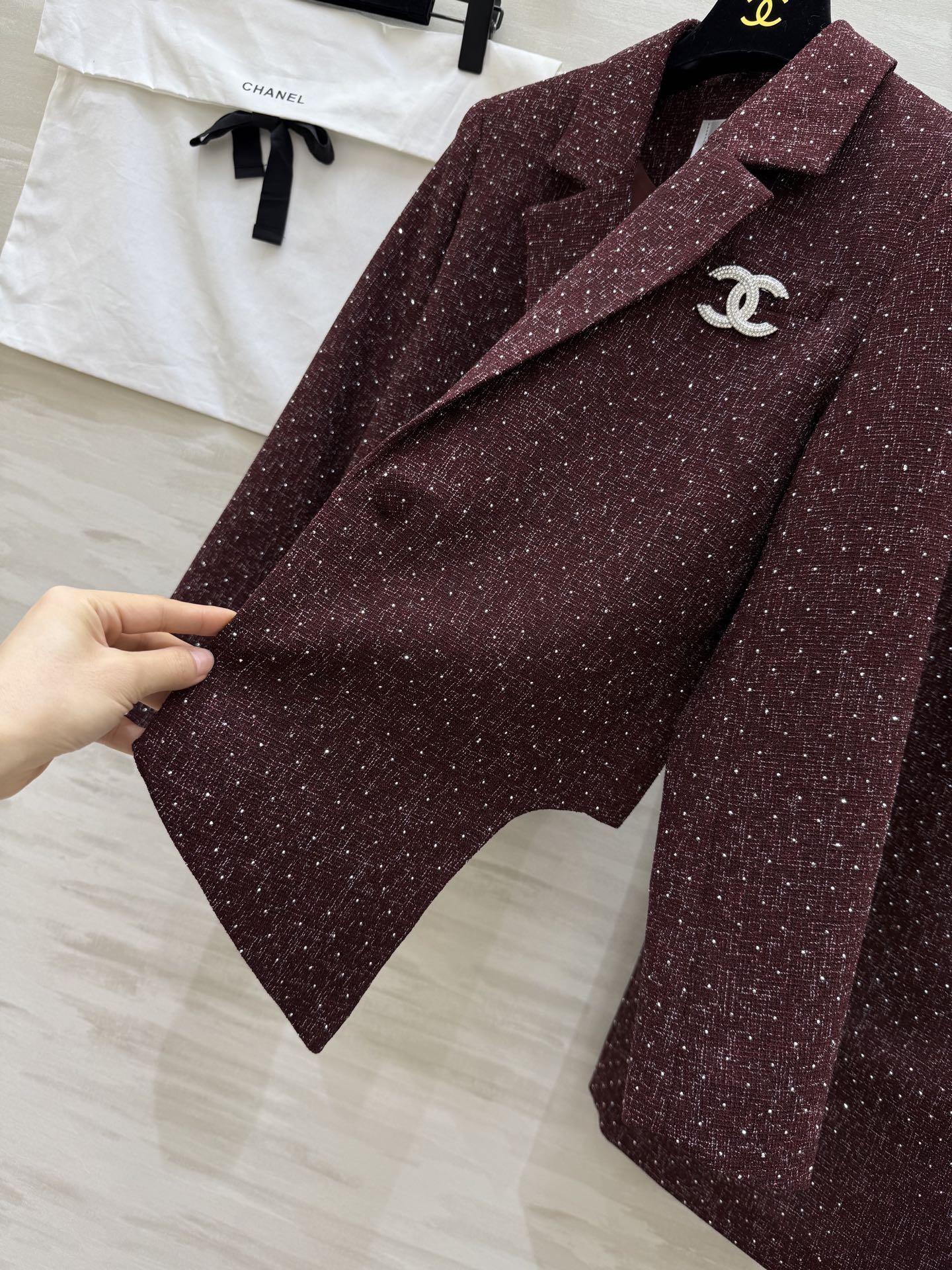 Chan NEW Woven Tweed Suit