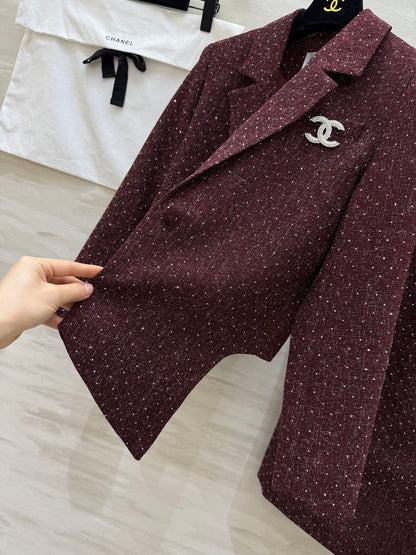 Chan NEW Woven Tweed Suit