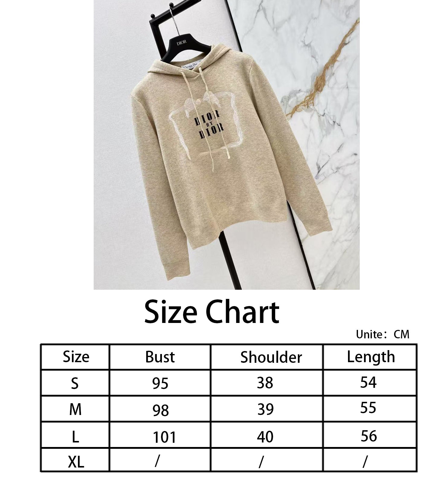 CD NEW knitted hooded sweatshirt