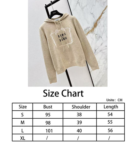 CD NEW knitted hooded sweatshirt