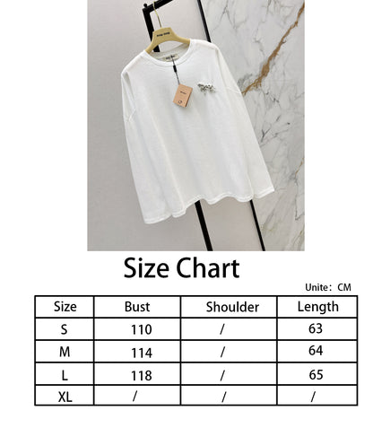 Miu NEW rhinestone tee