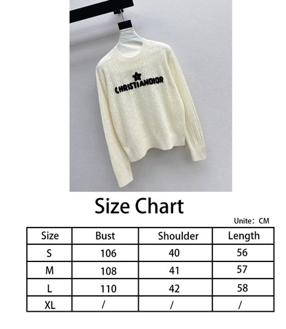 CD NEW embroidery sweater
