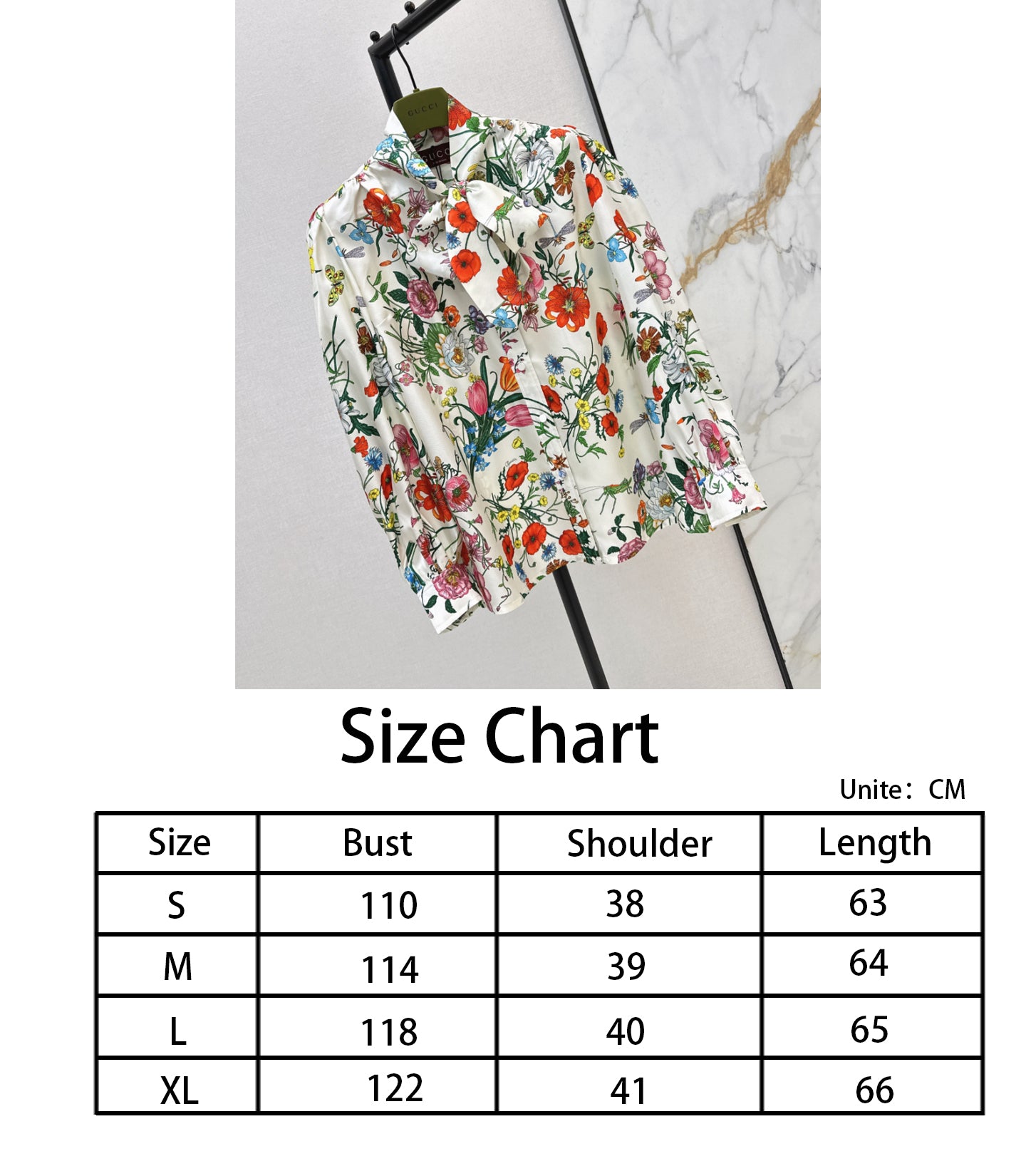 Guc NEW flower silk shirts