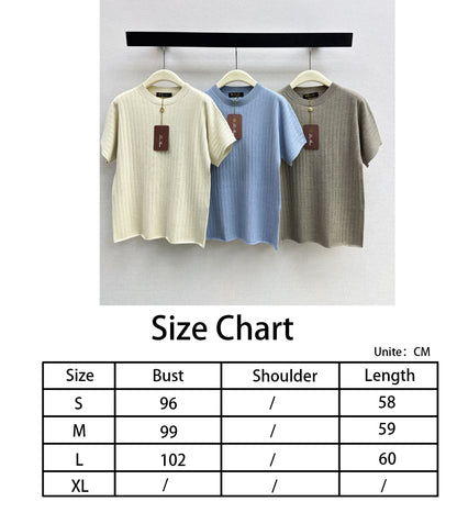 Loro NEW dropped-shoulder short-sleeved sweater