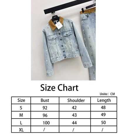 CD NEW embroidery denim jacket