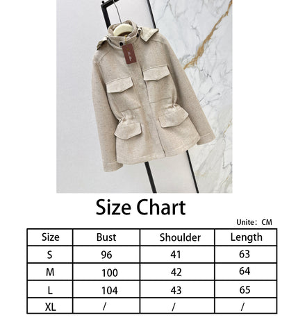 Loro NEW hooded drawstring waist jacket