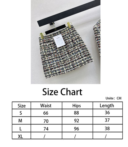 Chan NEW woven tweed skirts