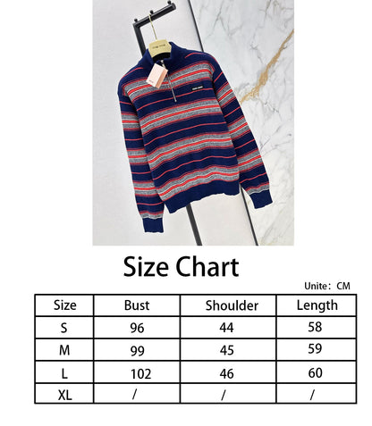 Miu NEW stripe knitted sweater