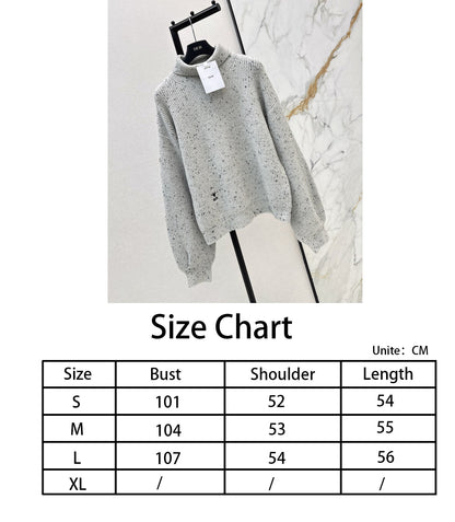 CD NEW lantern sleeve knitted sweater