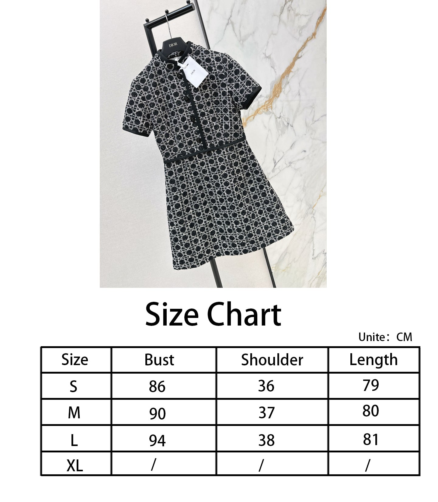 CD NEW woven tweed dress