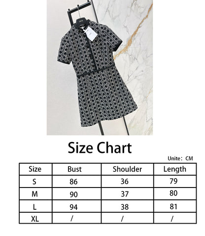 CD NEW woven tweed dress