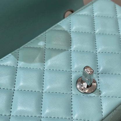 CH  MINI CLASSIC HANDBAG 20 Lambskin Tiffany Blue