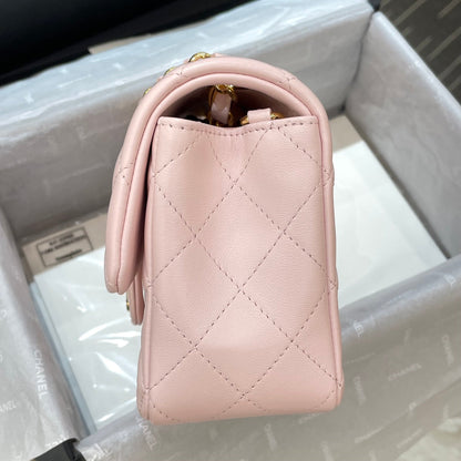 CH MINI CLASSIC HANDBAG 20 Lambskin Light Pink