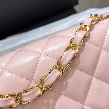 CH MINI CLASSIC HANDBAG 20 Lambskin Light Pink