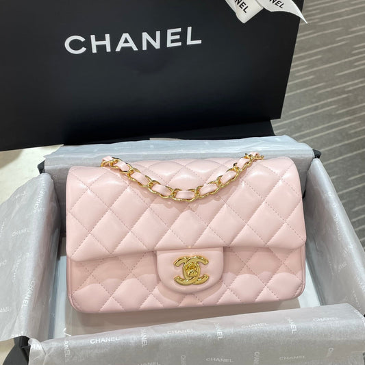 CH MINI CLASSIC HANDBAG 20 Lambskin Light Pink